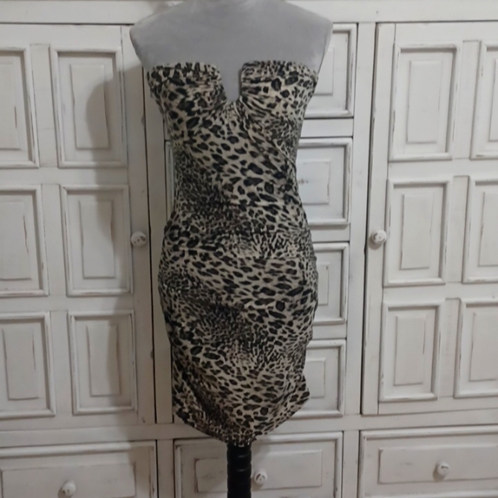 LOVE CULTURE medium animal print dress